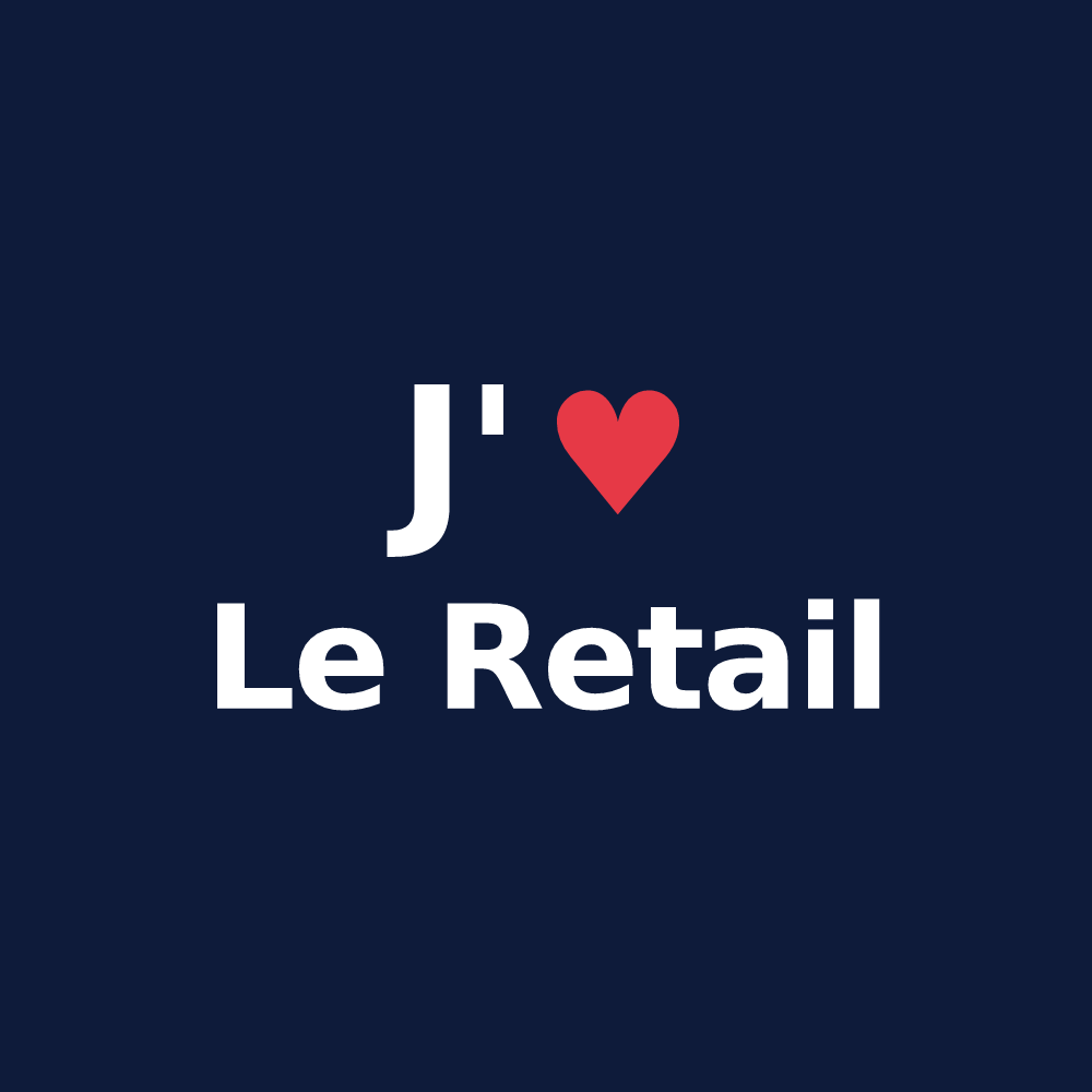 T-shirt personnalisé Le Retail — design J'aime Le Retail