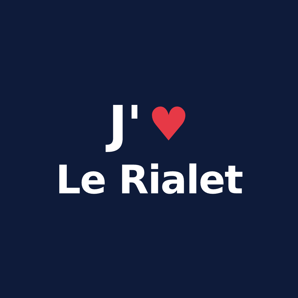 T-shirt personnalisé Le Rialet — design J'aime Le Rialet