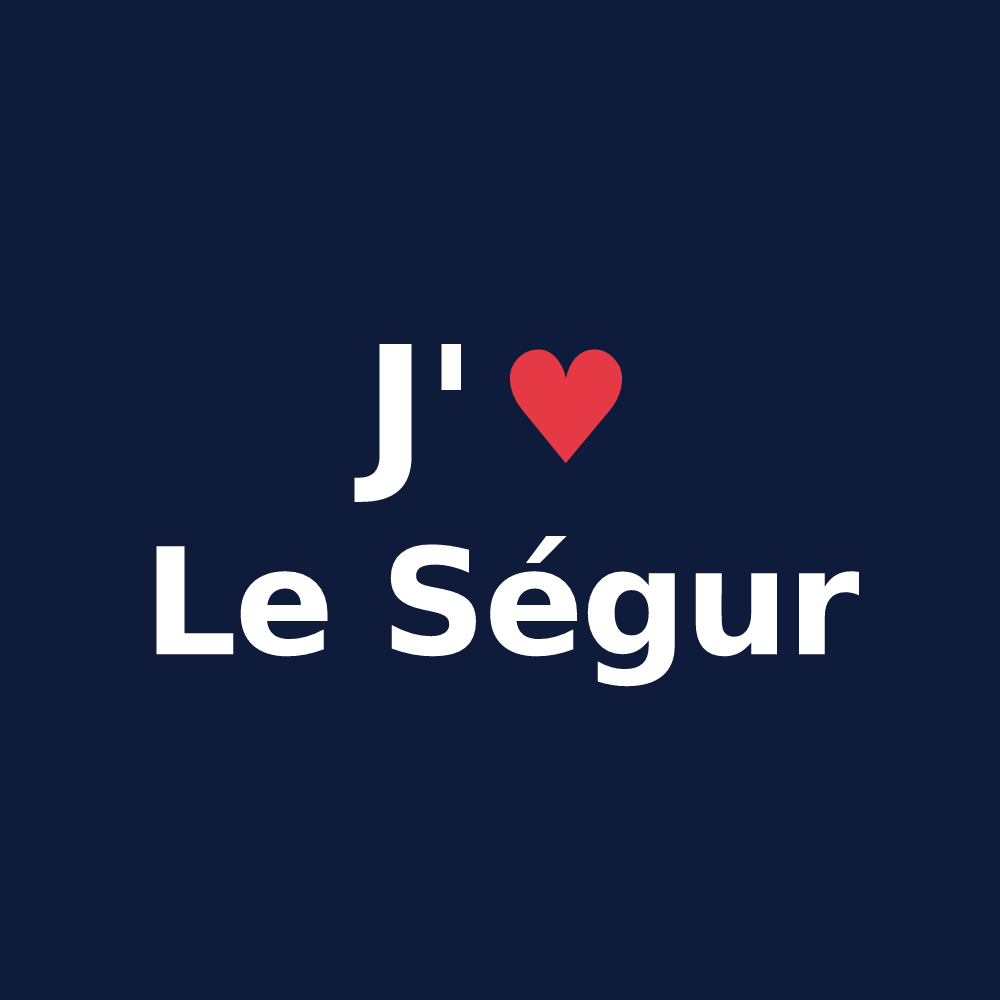 T-shirt personnalisé Le Ségur — design J'aime Le Ségur