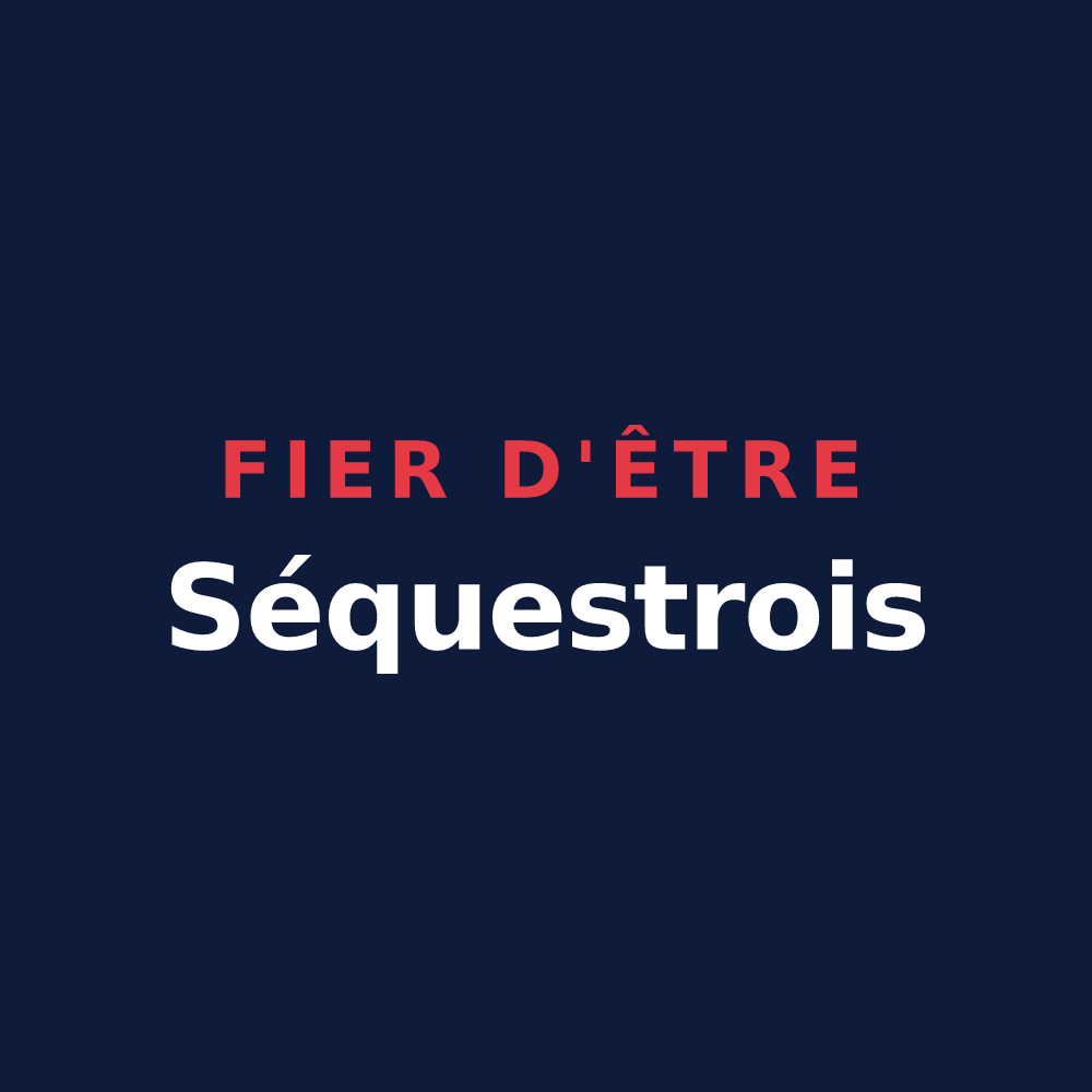 T-shirt « Fier d'être Séquestrois » — design pour Le Sequestre