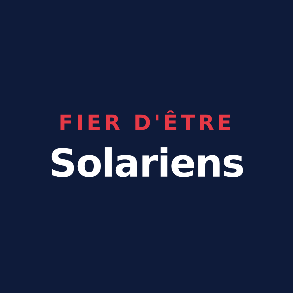 T-shirt « Fier d'être Solariens » — design pour Le Soulié