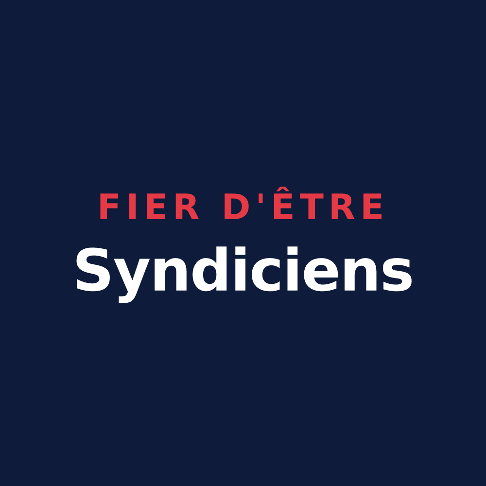 T-shirt « Fier d'être Syndiciens » — design pour Le Syndicat