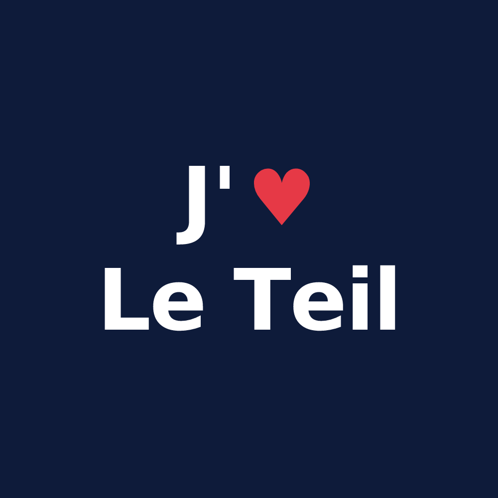 T-shirt personnalisé Le Teil — design J'aime Le Teil
