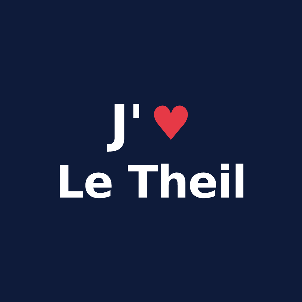 T-shirt personnalisé Le Theil — design J'aime Le Theil