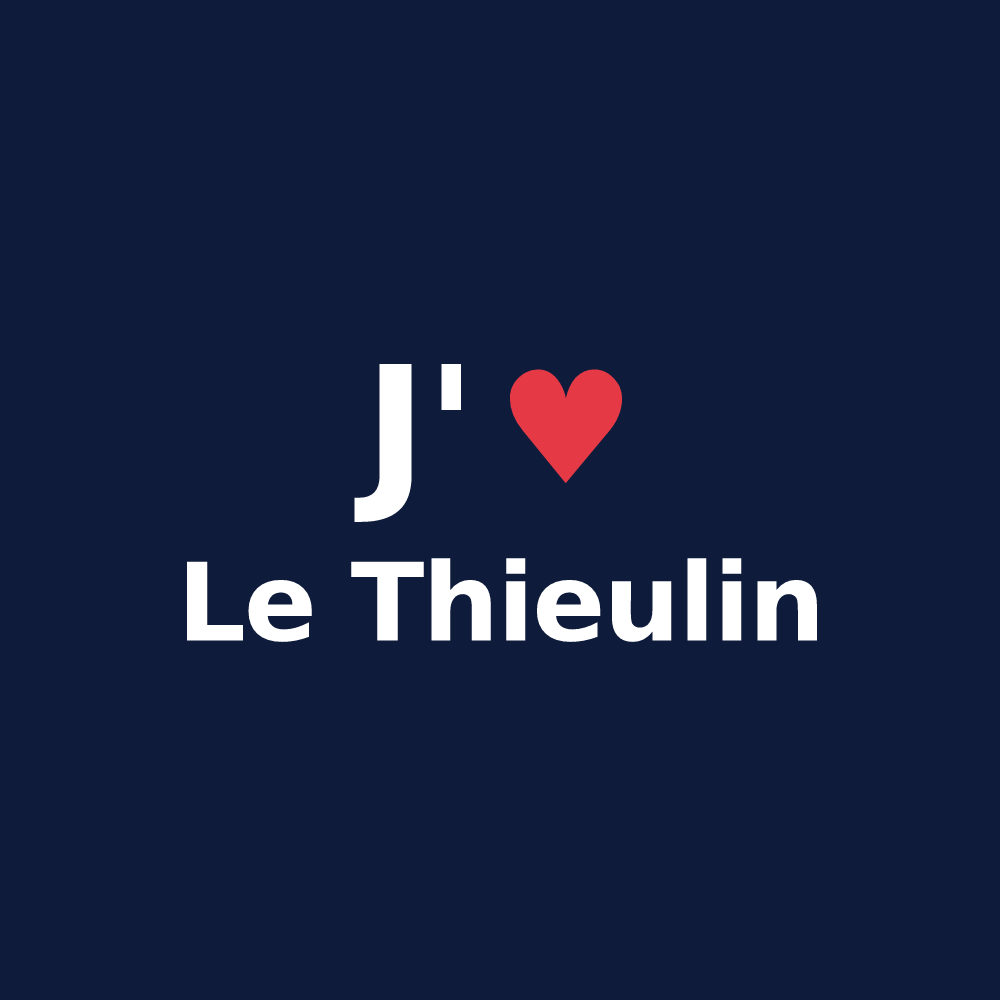 T-shirt personnalisé Le Thieulin — design J'aime Le Thieulin