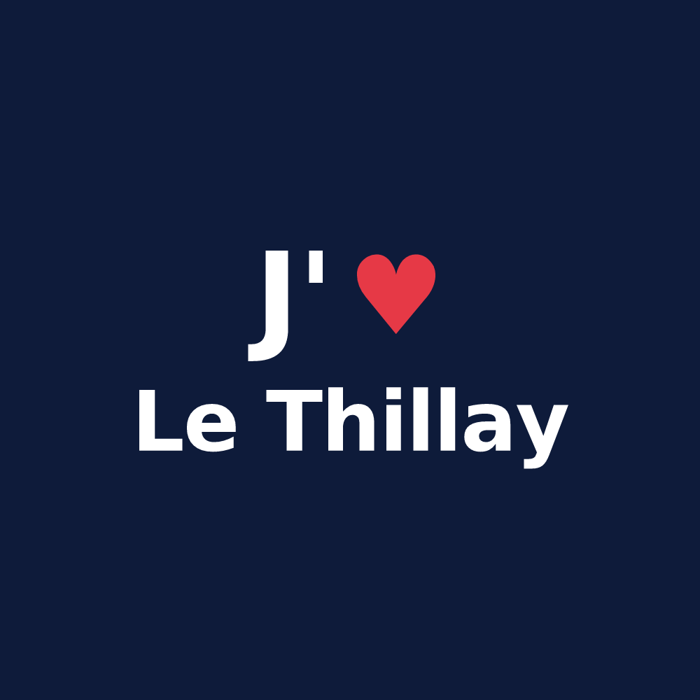 T-shirt personnalisé Le Thillay — design J'aime Le Thillay