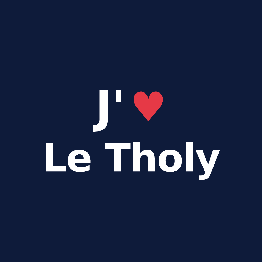 T-shirt personnalisé Le Tholy — design « J'aime Le Tholy » imprimé sur le t-shirt