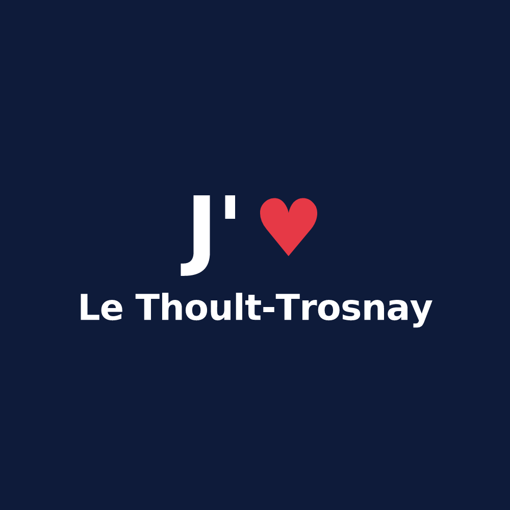 T-shirt personnalisé Le Thoult-Trosnay — design J'aime Le Thoult-Trosnay
