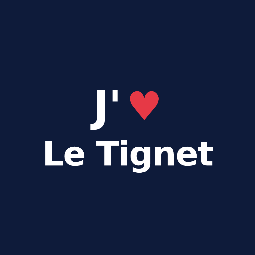 T-shirt personnalisé Le Tignet — design J'aime Le Tignet
