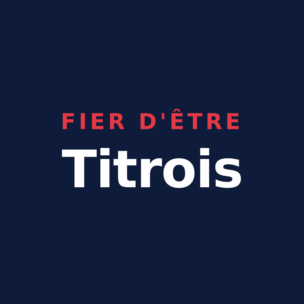 T-shirt « Fier d'être Titrois » — design pour Le Titre