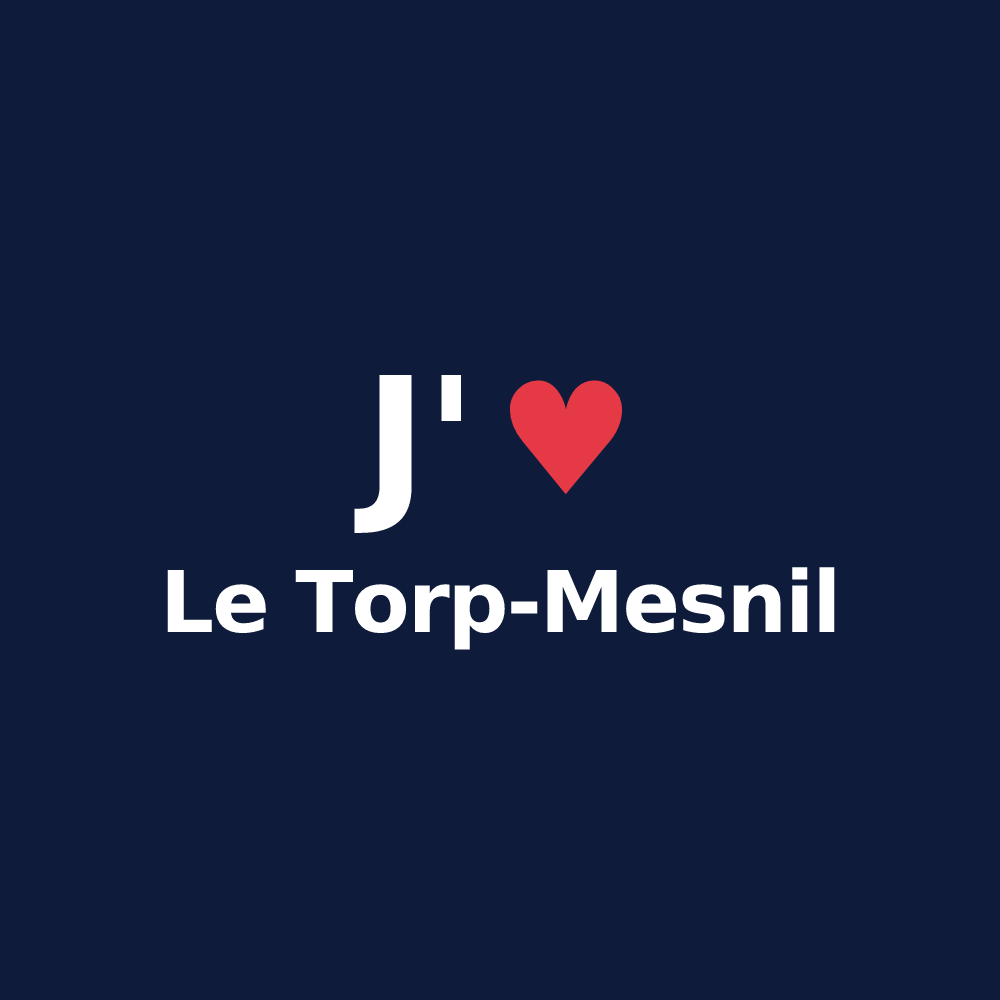 T-shirt personnalisé Le Torp-Mesnil — design J'aime Le Torp-Mesnil
