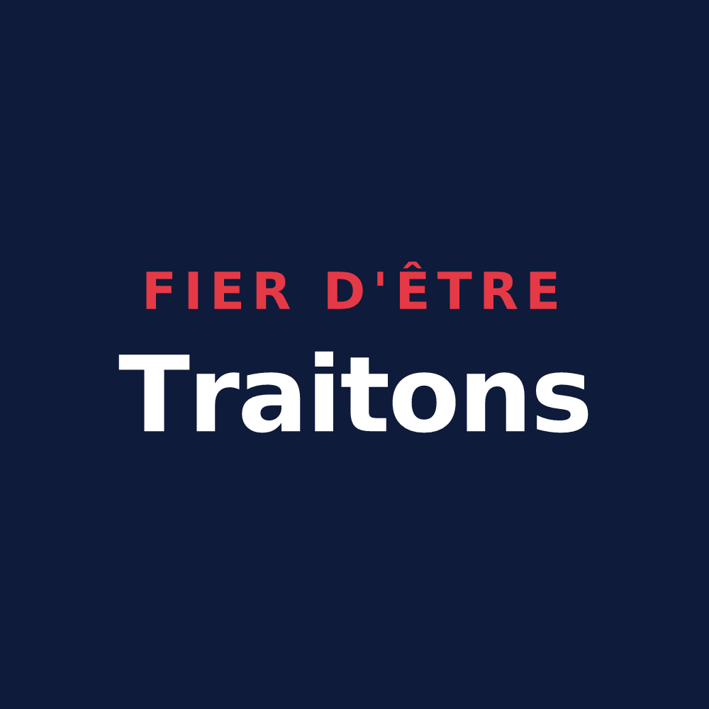 T-shirt « Fier d'être Traitons » — design pour Le Trait