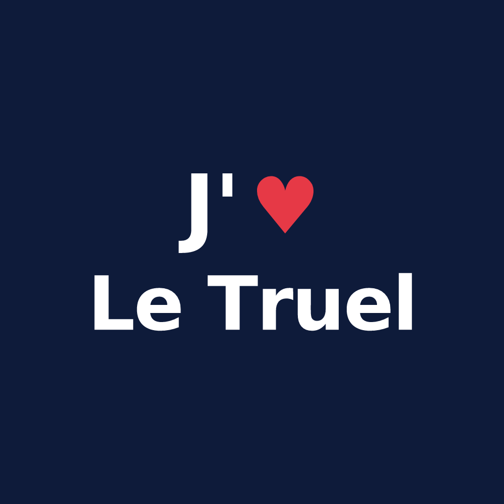 T-shirt personnalisé Le Truel — design J'aime Le Truel