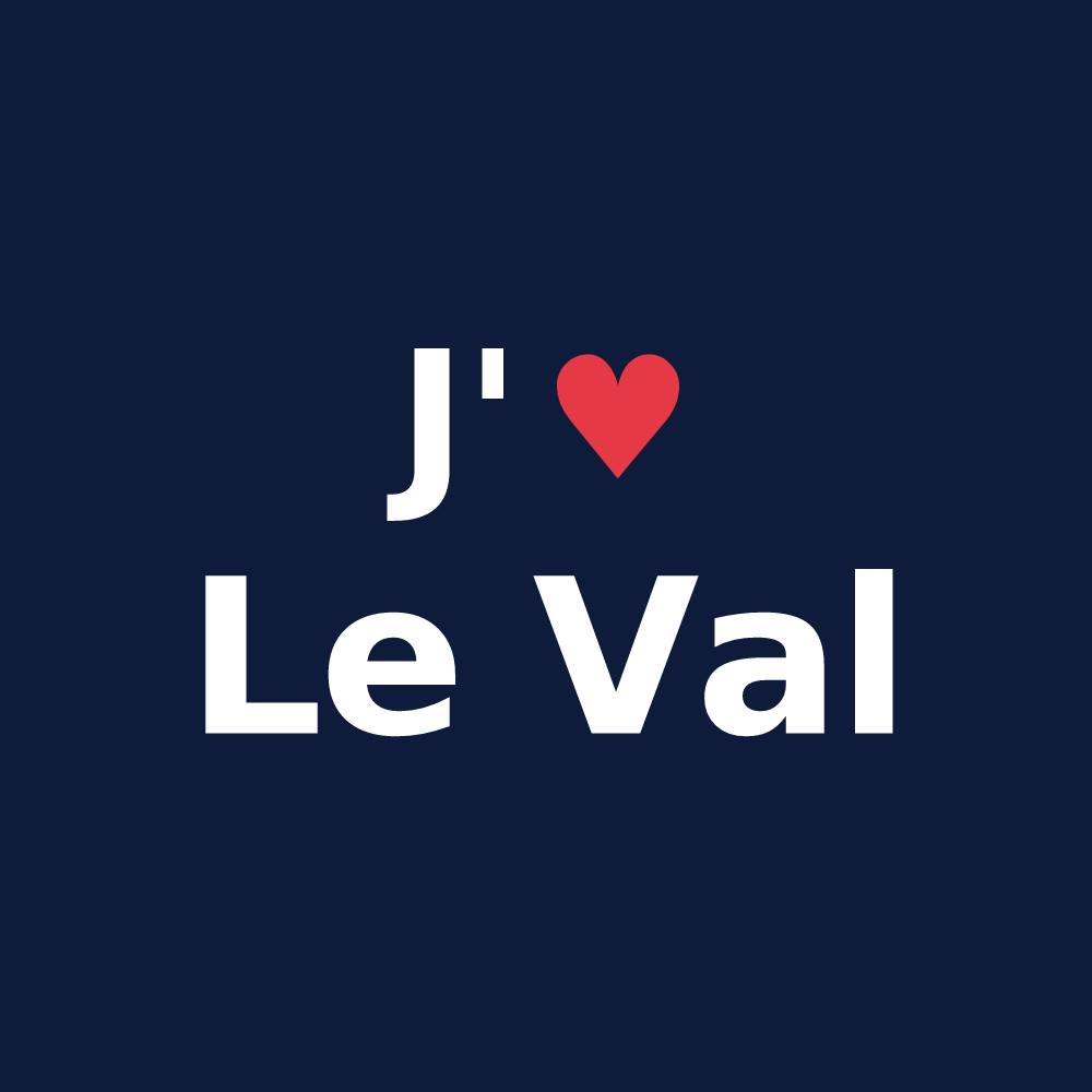 T-shirt personnalisé Le Val — design J'aime Le Val