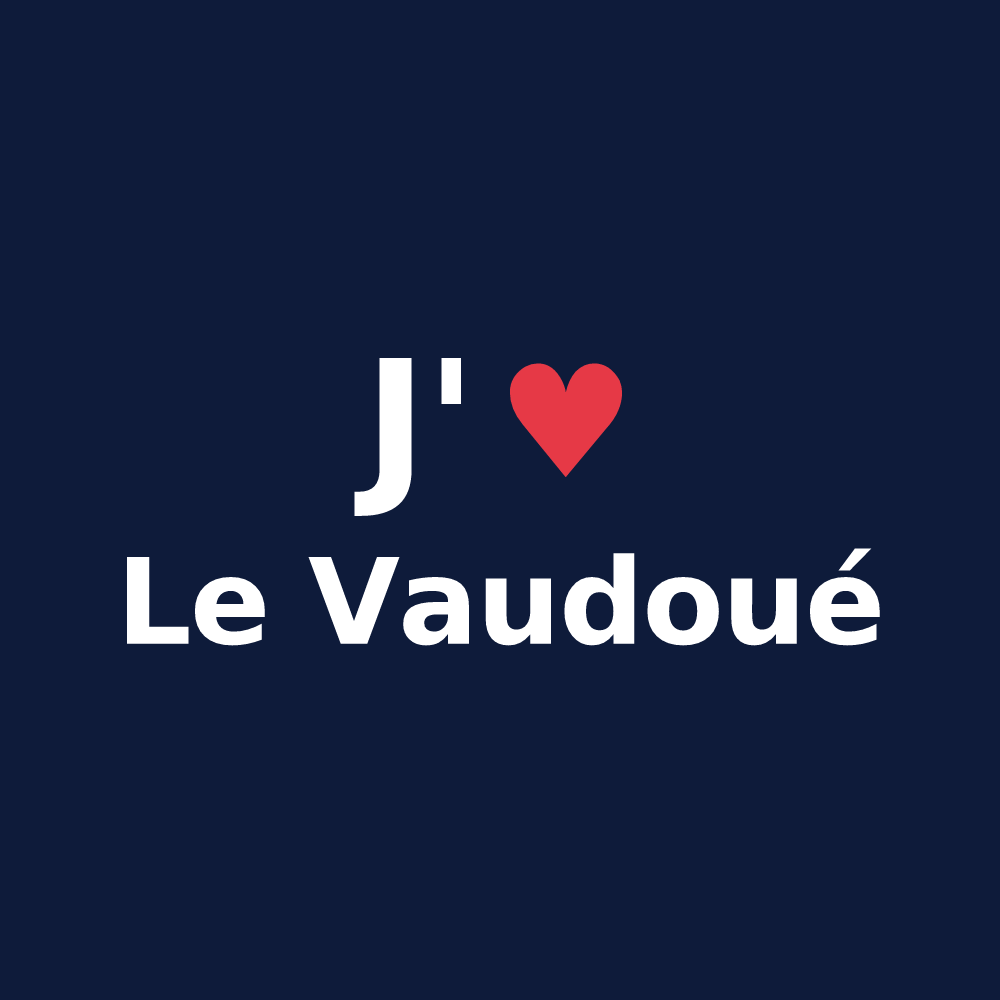 T-shirt personnalisé Le Vaudoué — design J'aime Le Vaudoué