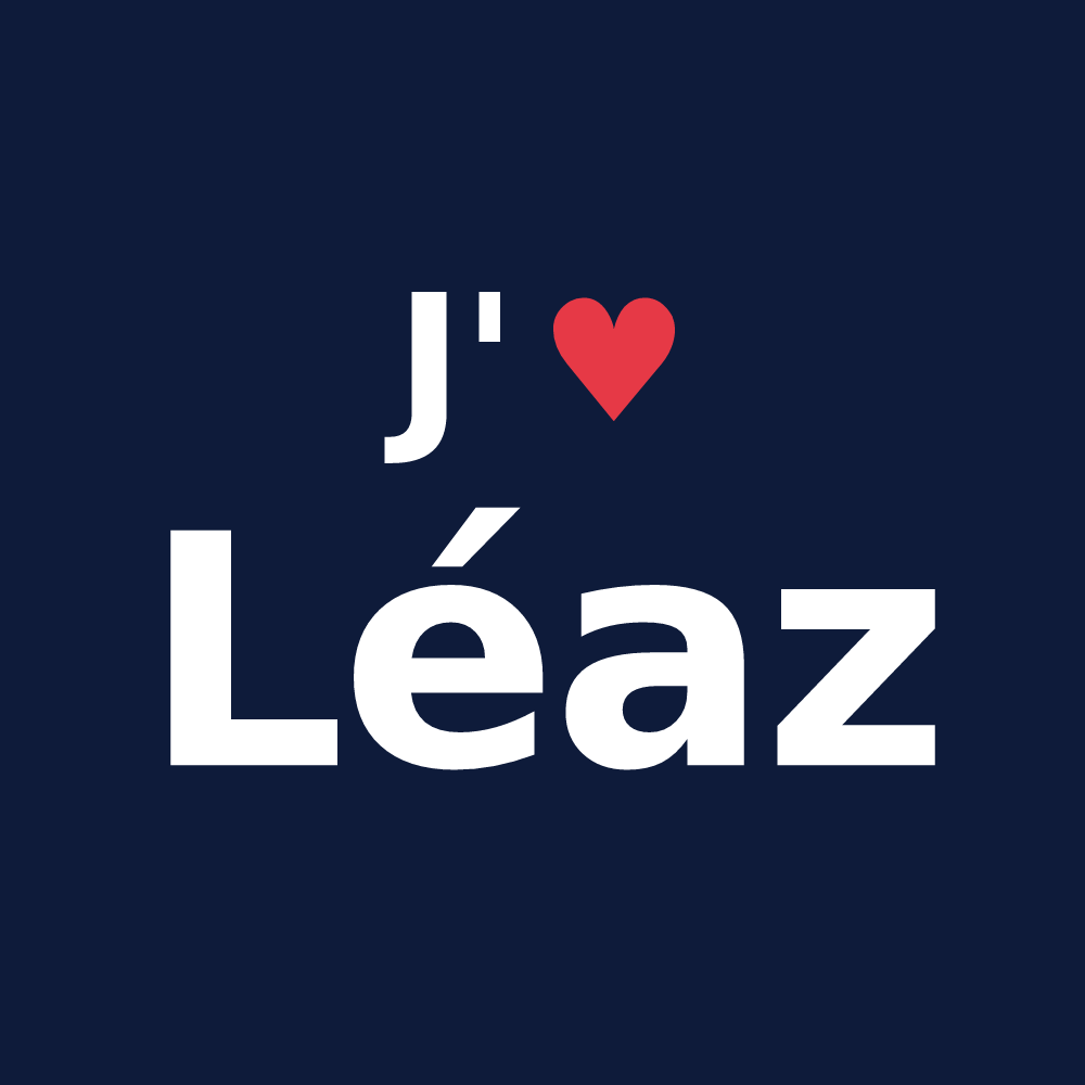 T-shirt personnalisé Léaz — design J'aime Léaz