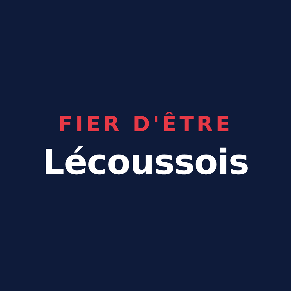 T-shirt « Fier d'être Lécoussois » — design pour Lécousse