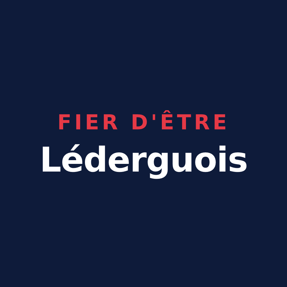 T-shirt « Fier d'être Léderguois » — design pour Lédergues