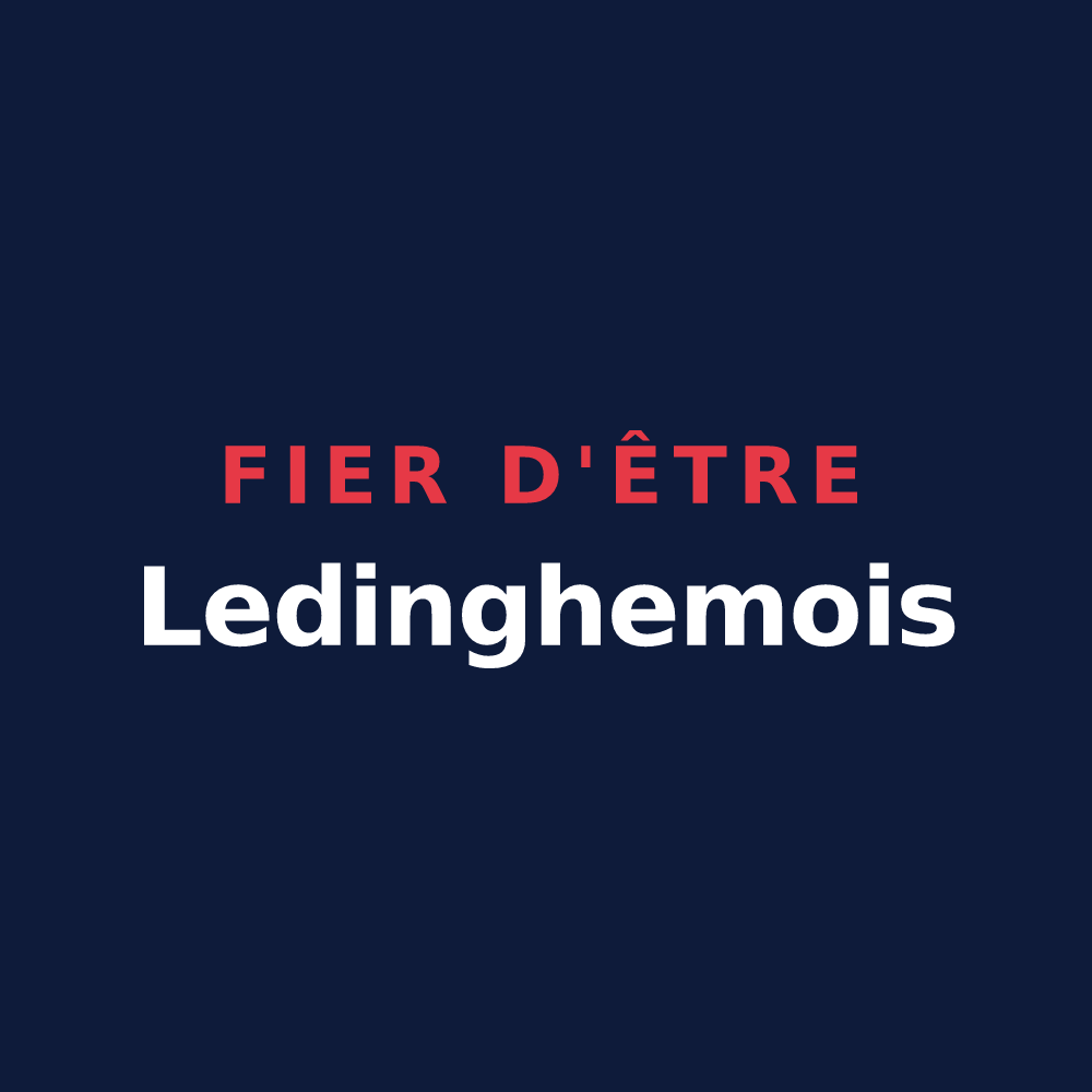 T-shirt « Fier d'être Ledinghemois » — design pour Ledinghem