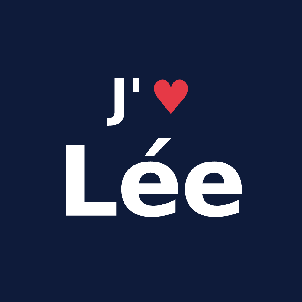 T-shirt personnalisé Lée — design J'aime Lée
