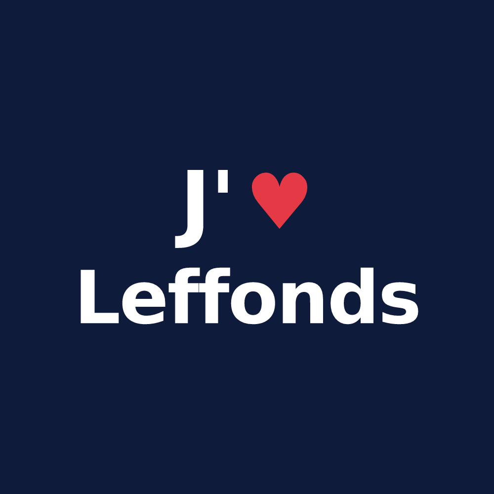 T-shirt personnalisé Leffonds — design J'aime Leffonds