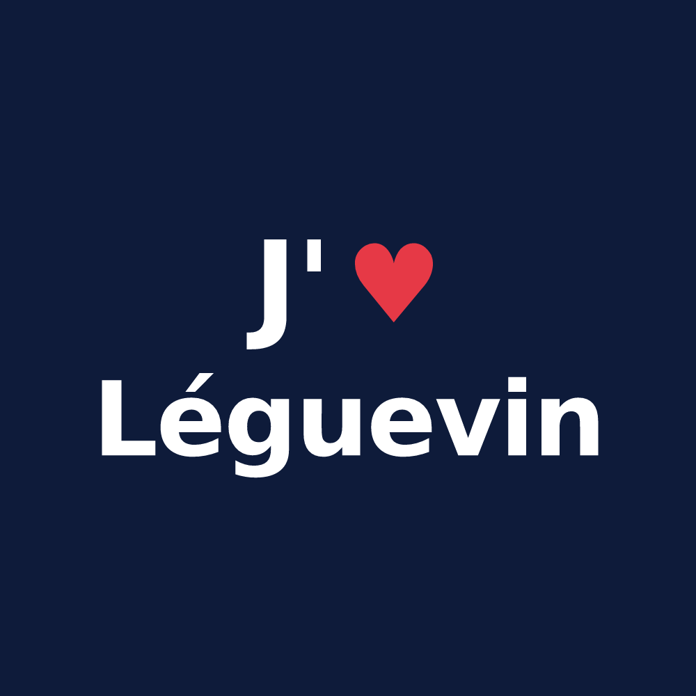 T-shirt personnalisé Léguevin — design J'aime Léguevin