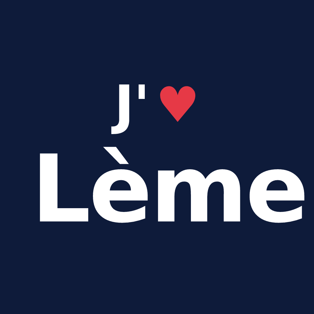 T-shirt personnalisé Lème — design J'aime Lème