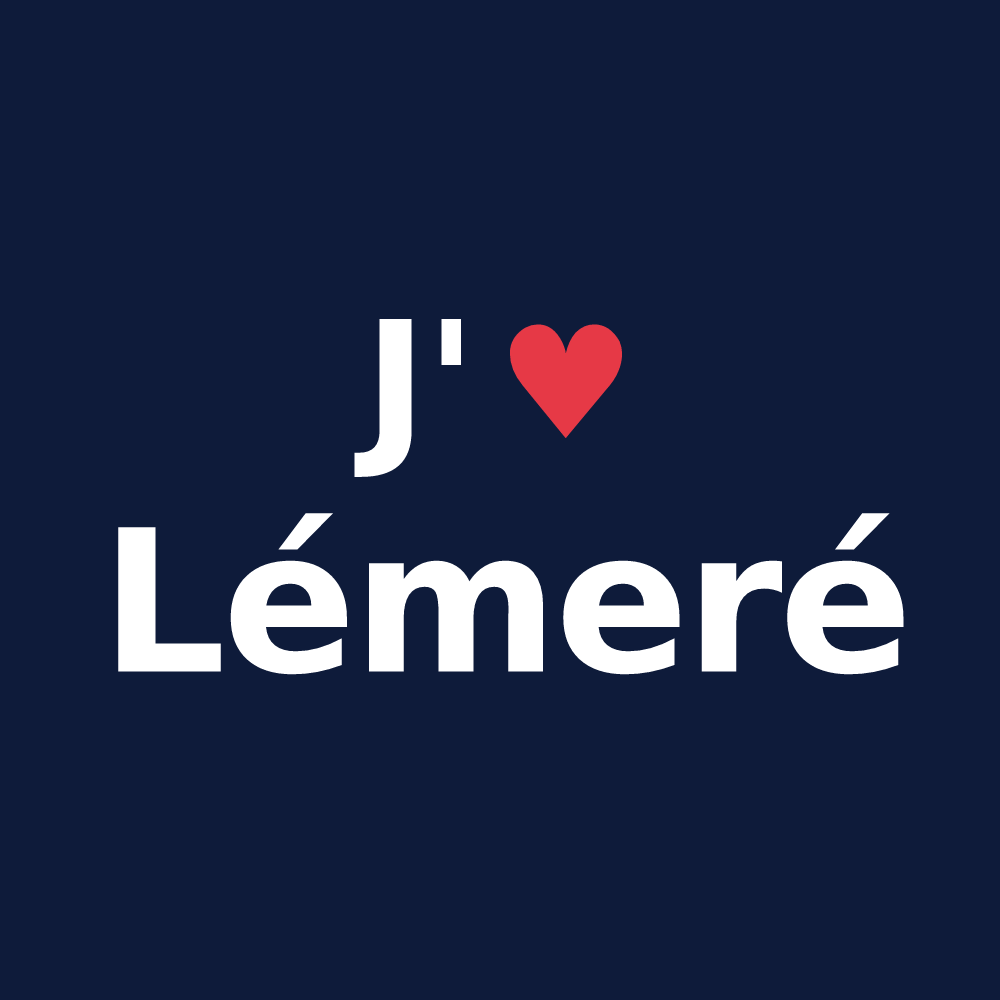 T-shirt personnalisé Lémeré — design J'aime Lémeré