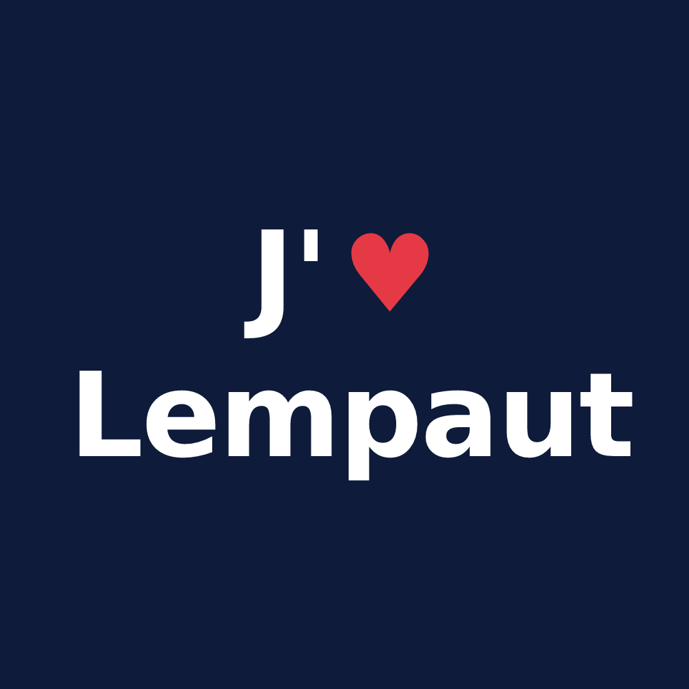 T-shirt personnalisé Lempaut — design J'aime Lempaut