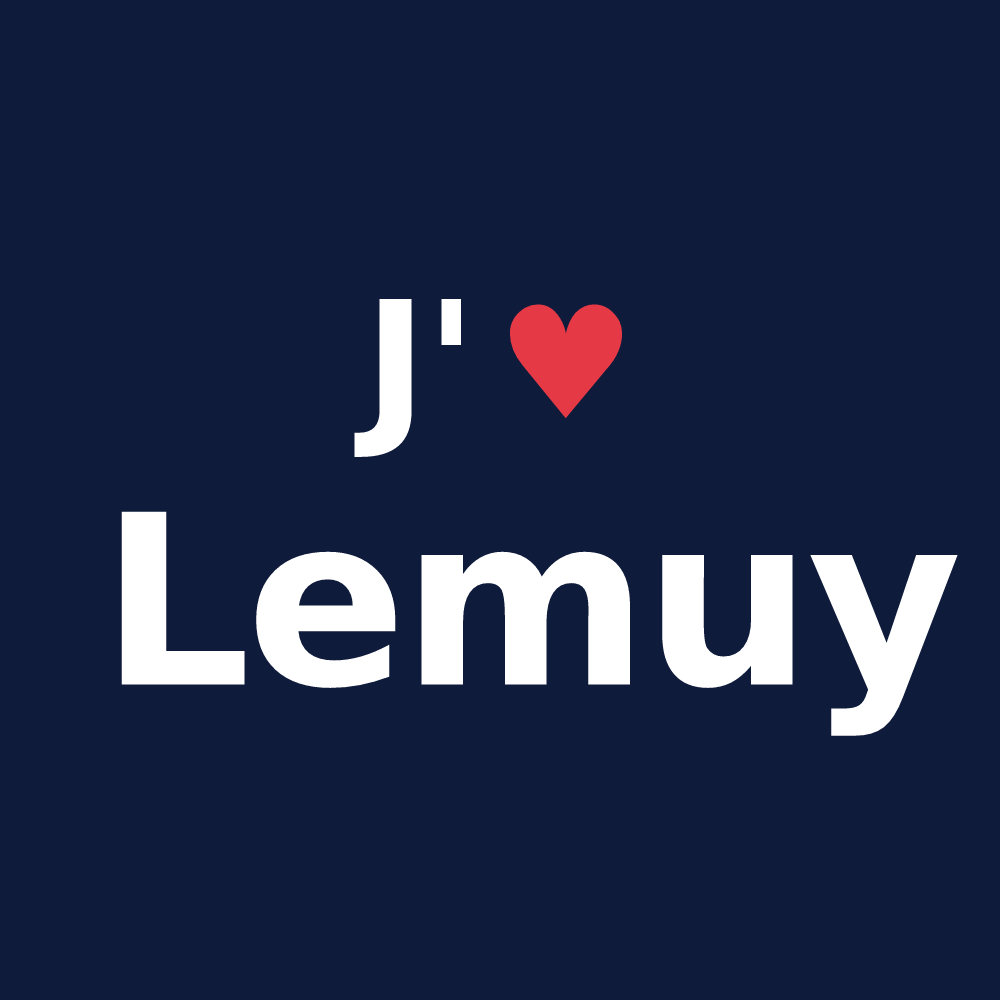 T-shirt personnalisé Lemuy — design J'aime Lemuy