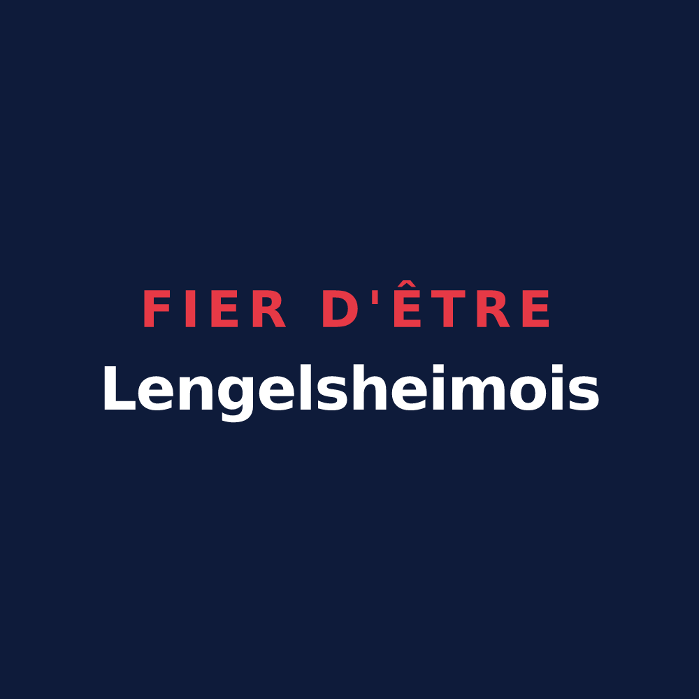 T-shirt « Fier d'être Lengelsheimois » — design pour Lengelsheim
