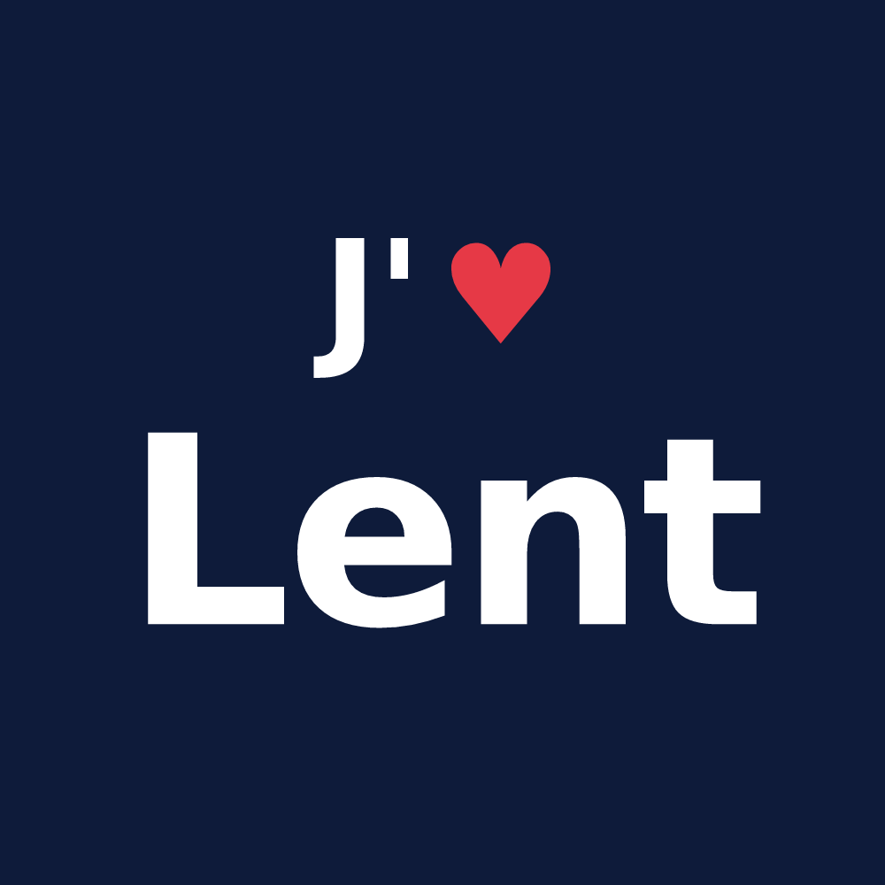 T-shirt personnalisé Lent — design J'aime Lent