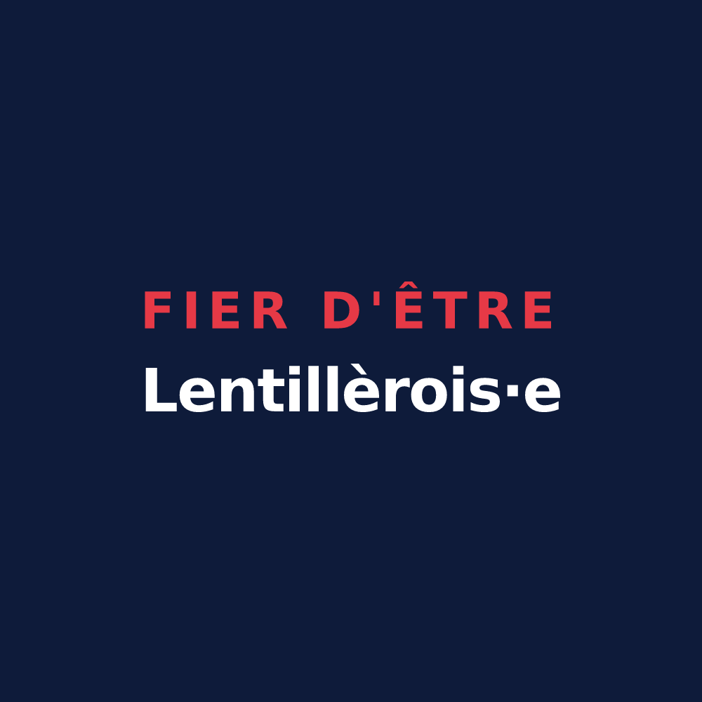 T-shirt « Fier d'être Lentillèrois·e » — design pour Lentillères