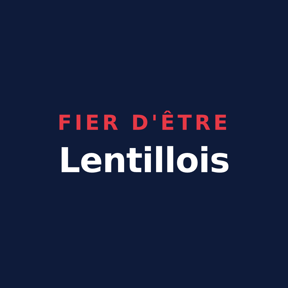 T-shirt « Fier d'être Lentillois » — design pour Lentilly
