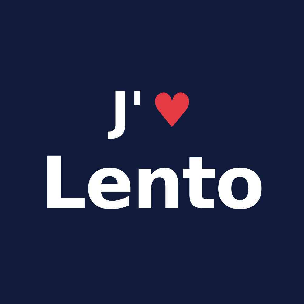 T-shirt personnalisé Lento — design J'aime Lento