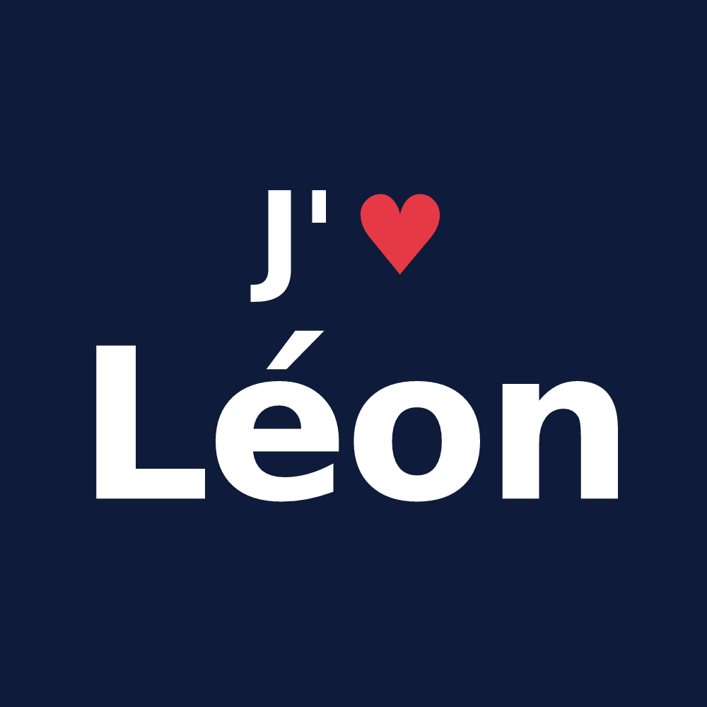 T-shirt personnalisé Léon — design J'aime Léon