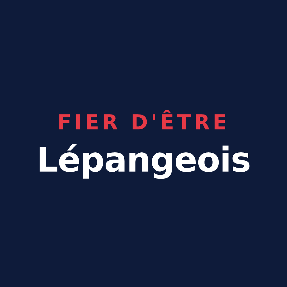 T-shirt « Fier d'être Lépangeois » — design pour Lépanges-sur-Vologne