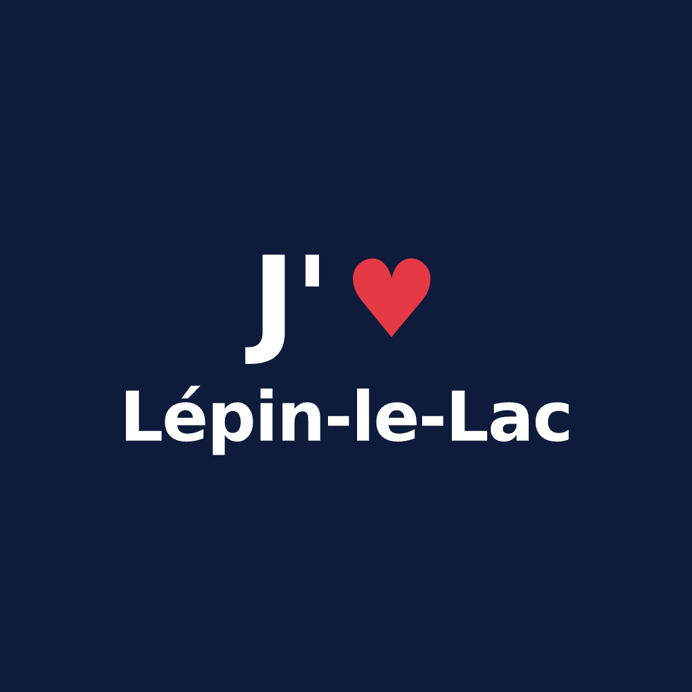 T-shirt personnalisé Lépin-le-Lac — design J'aime Lépin-le-Lac