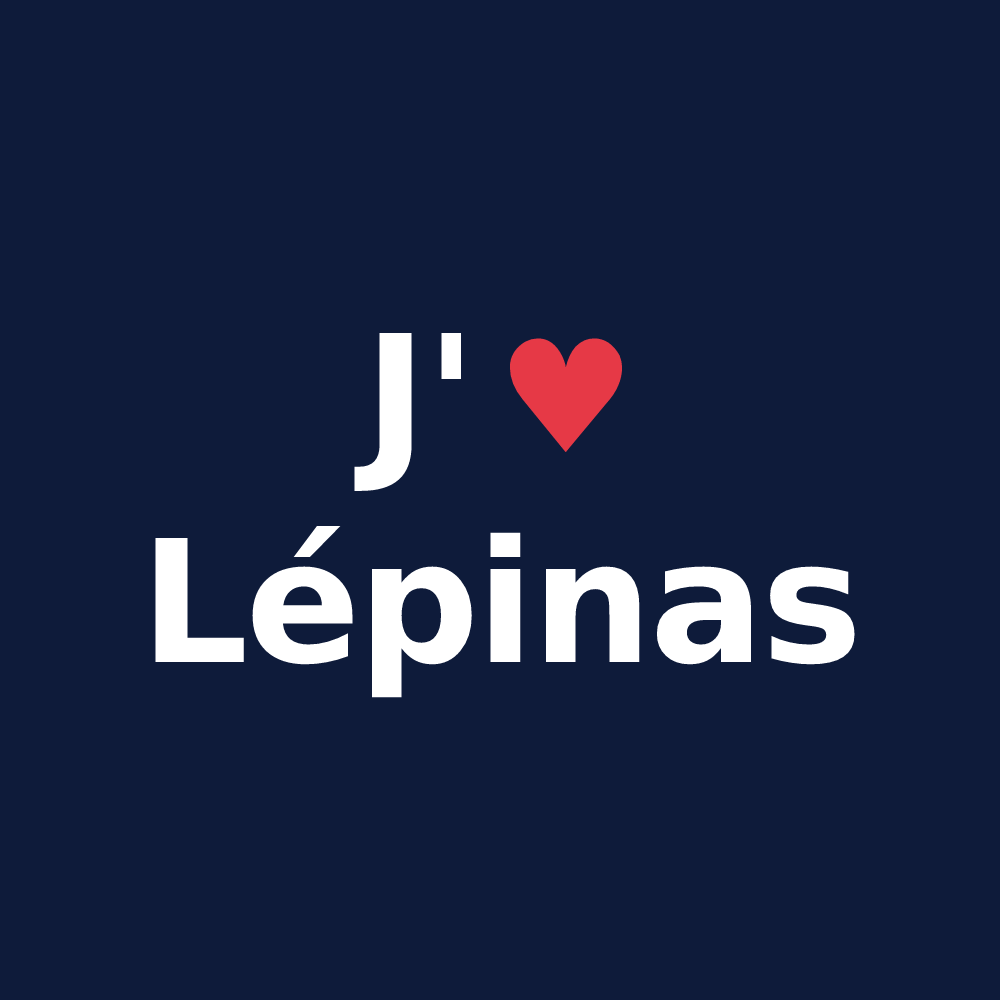 T-shirt personnalisé Lépinas — design J'aime Lépinas