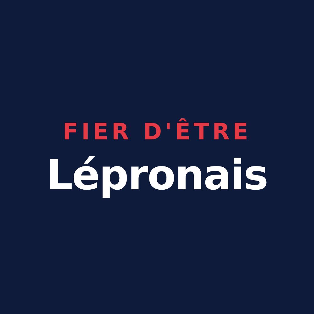 T-shirt « Fier d'être Lépronais » — design pour Lépron-les-Vallées