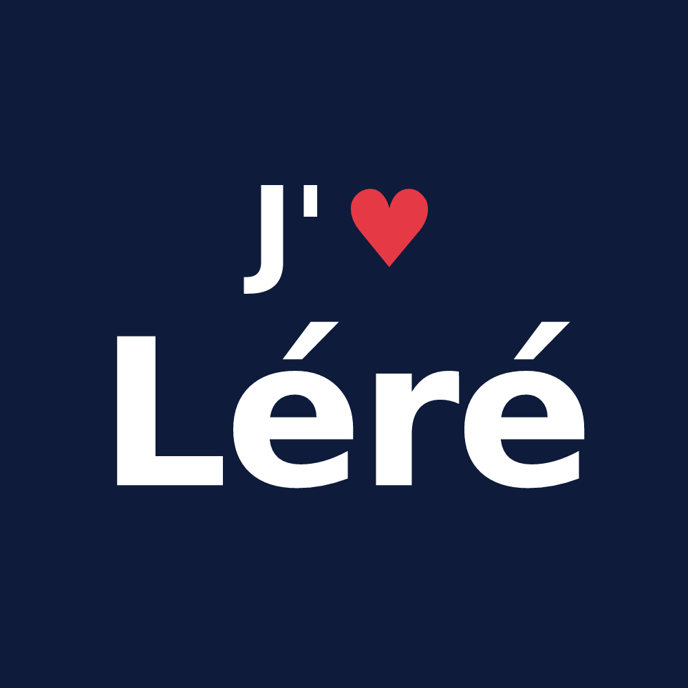 T-shirt personnalisé Léré — design J'aime Léré