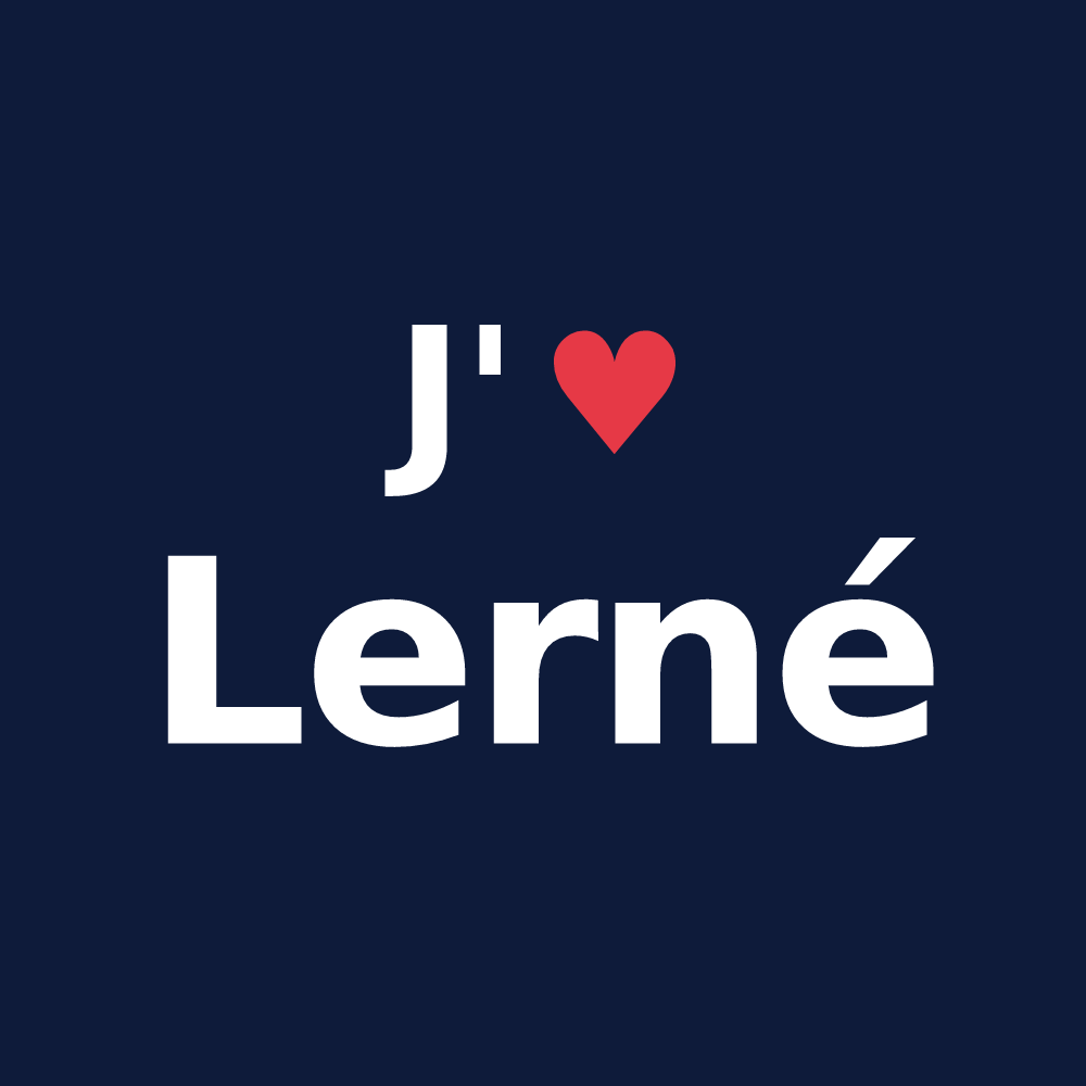 T-shirt personnalisé Lerné — design J'aime Lerné