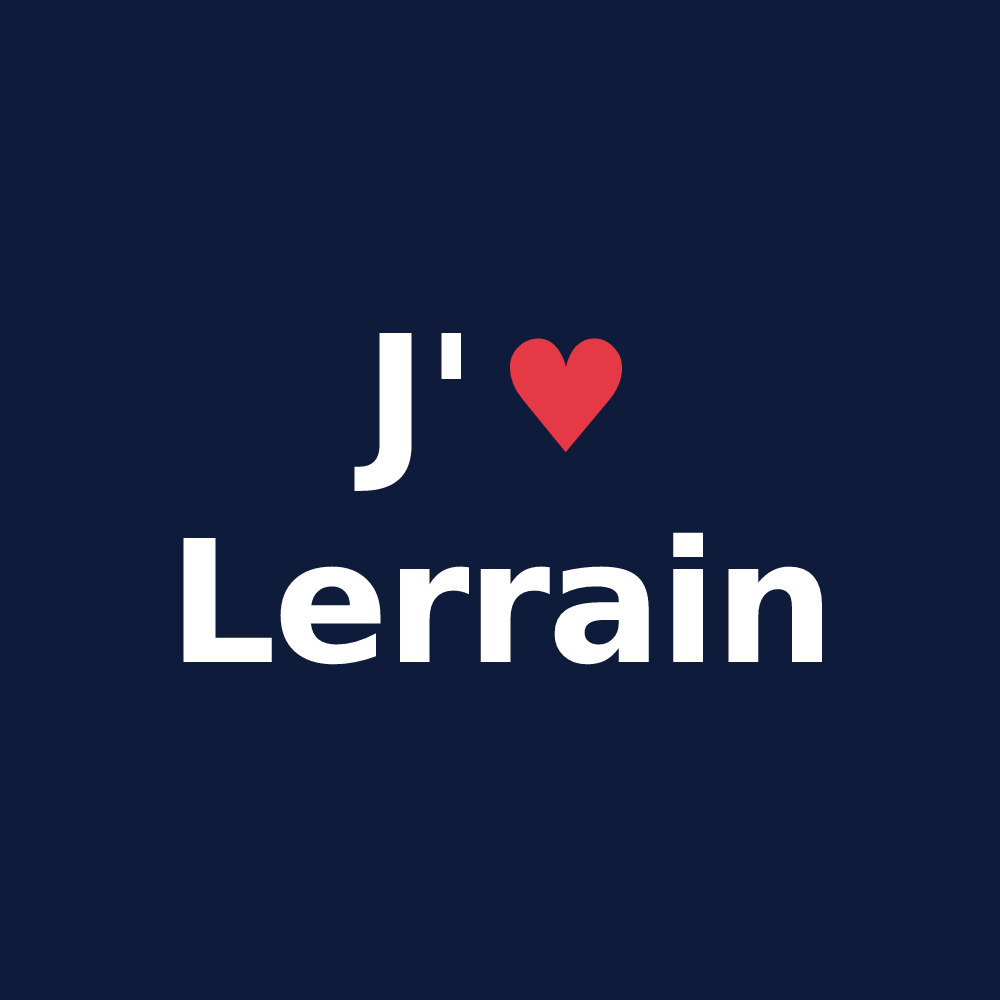 T-shirt personnalisé Lerrain — design J'aime Lerrain