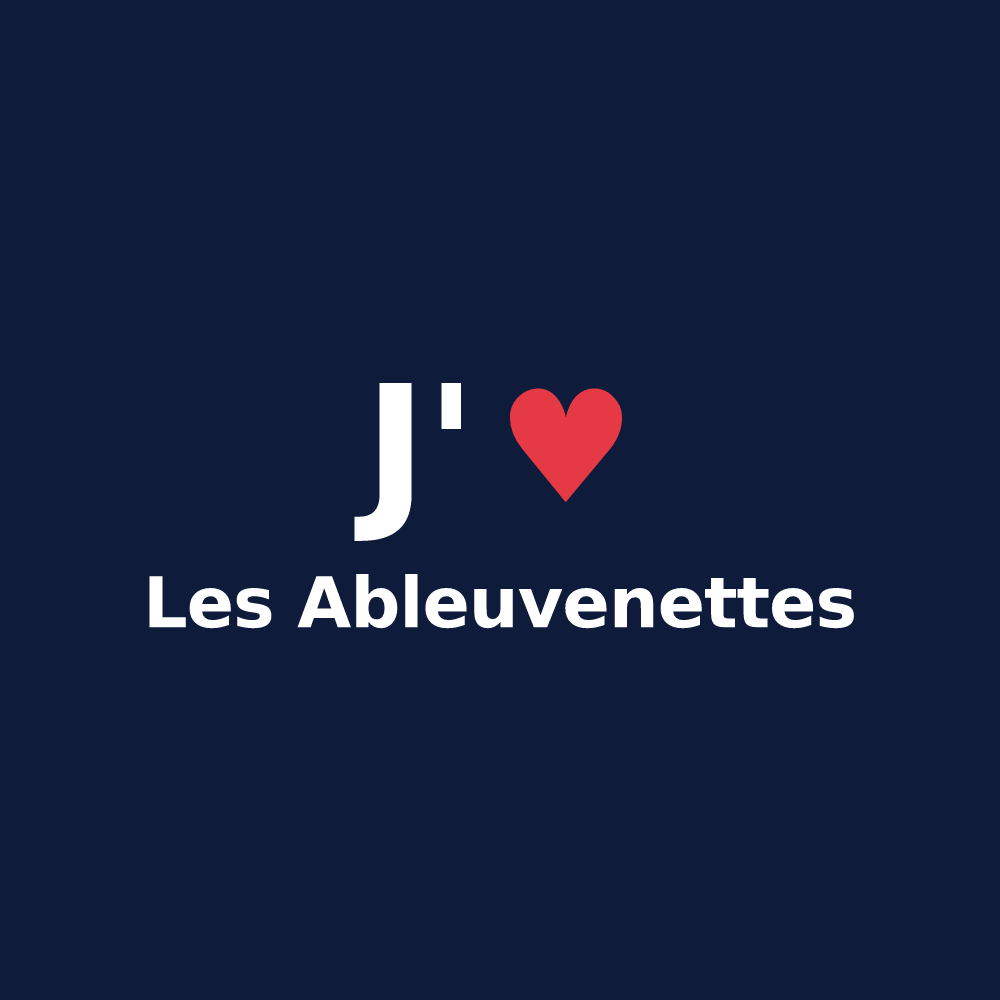 T-shirt personnalisé Les Ableuvenettes — design J'aime Les Ableuvenettes