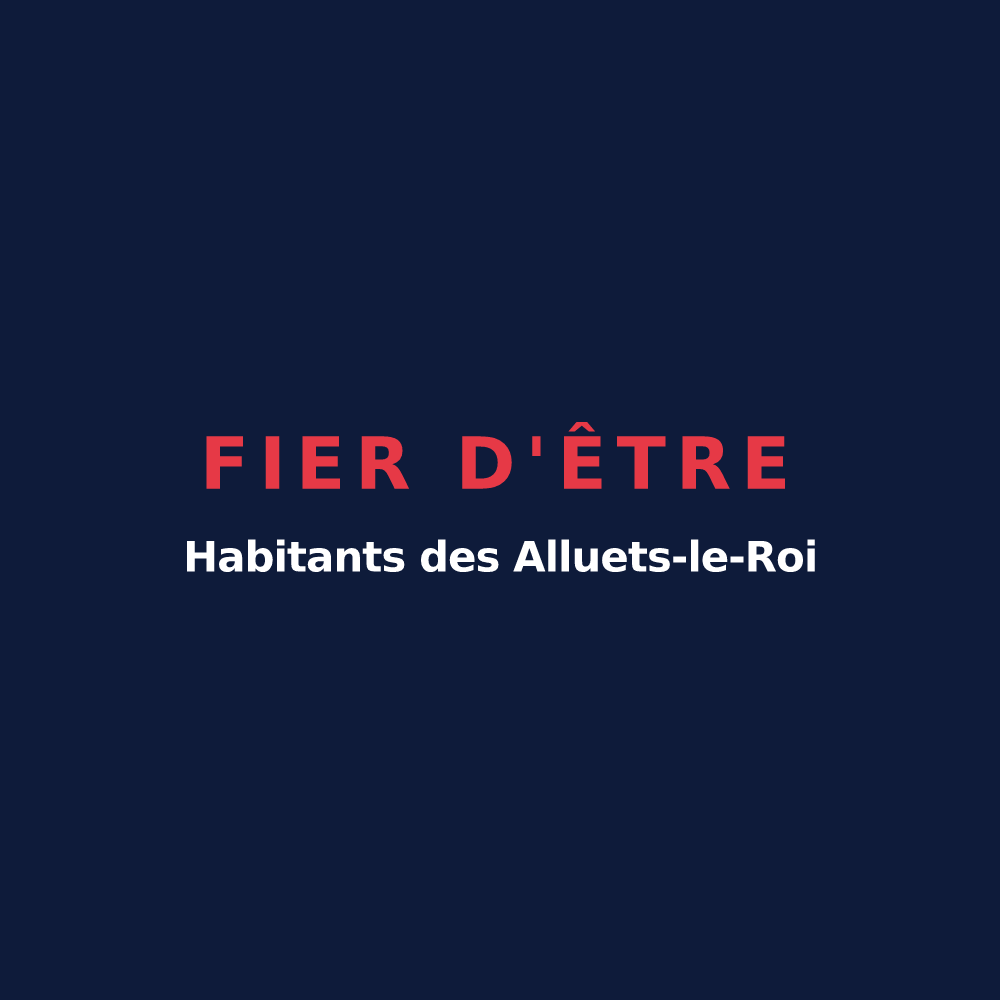 T-shirt « Fier d'être Habitants des Alluets-le-Roi » — design pour Les Alluets-le-Roi