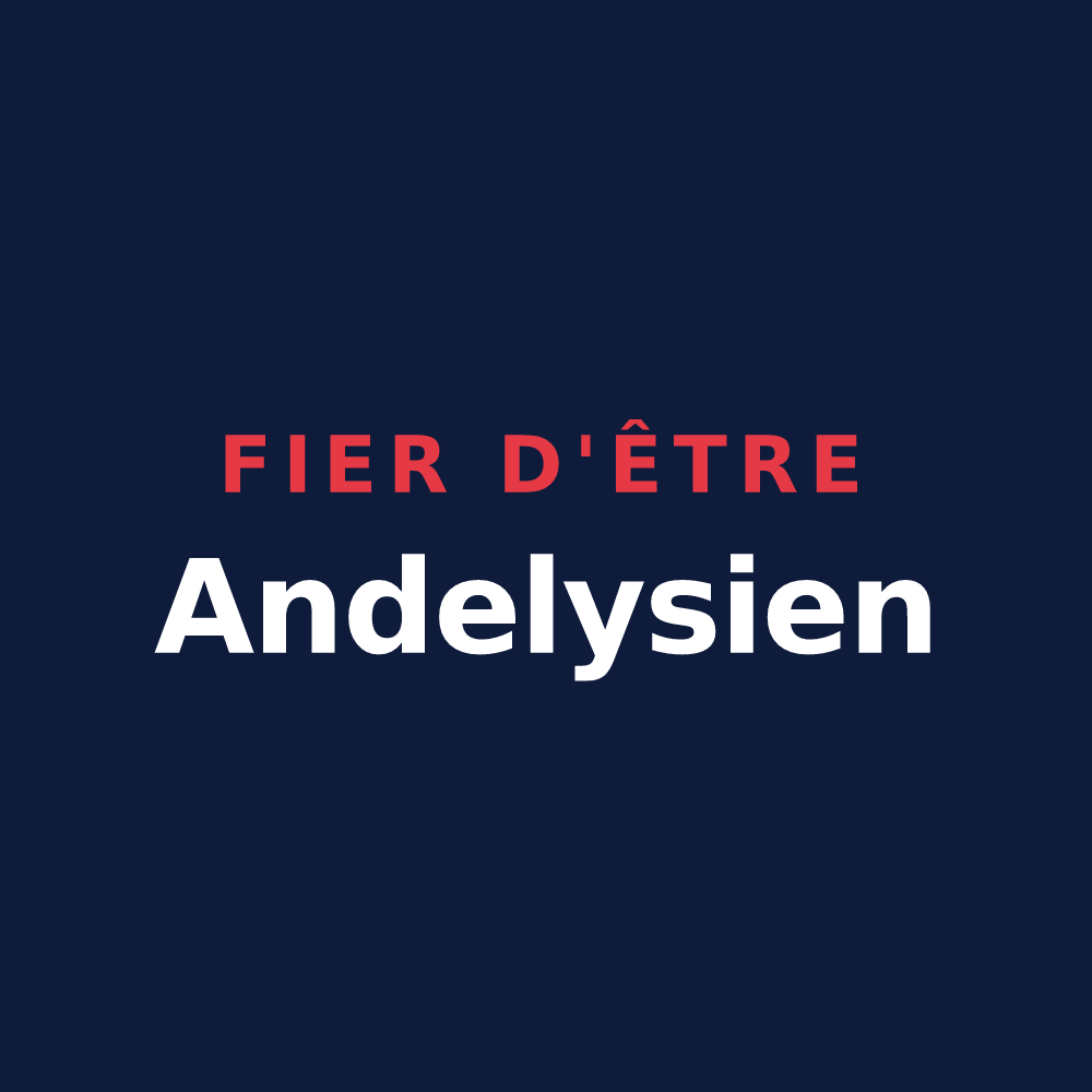 T-shirt « Fier d'être Andelysien » — design pour Les Andelys