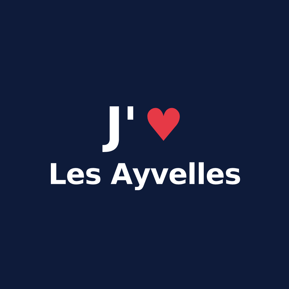 T-shirt personnalisé Les Ayvelles — design J'aime Les Ayvelles