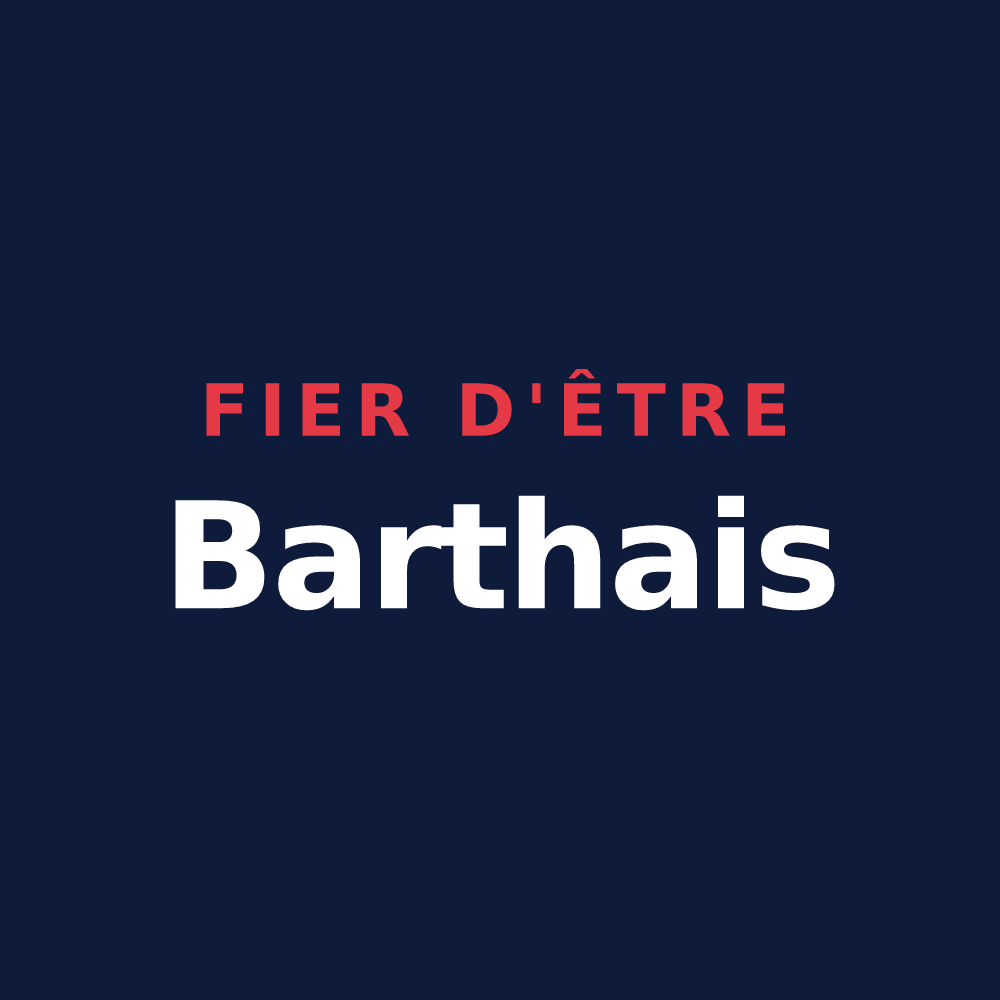 T-shirt « Fier d'être Barthais » — design pour Les Barthes