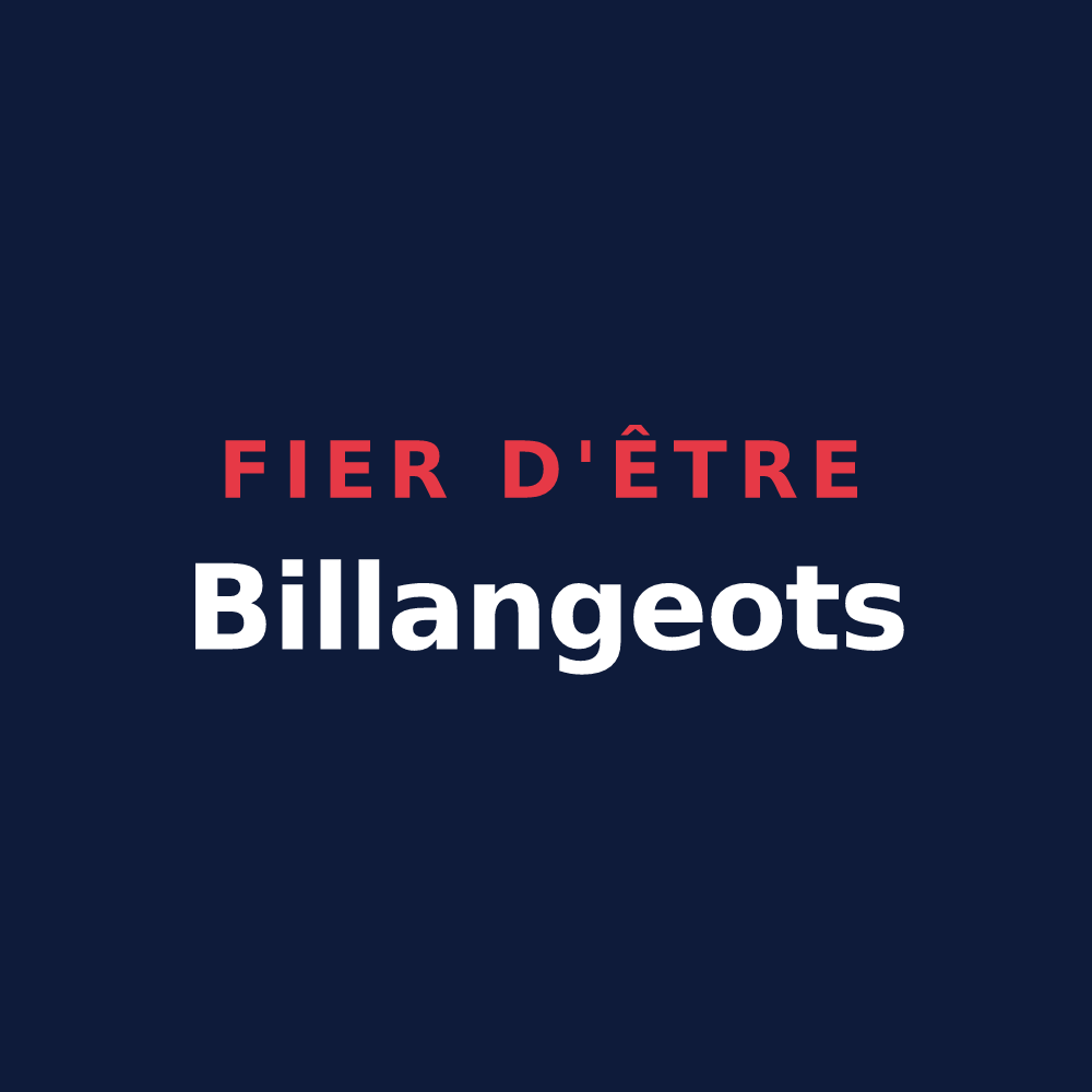 T-shirt « Fier d'être Billangeots » — design pour Les Billanges