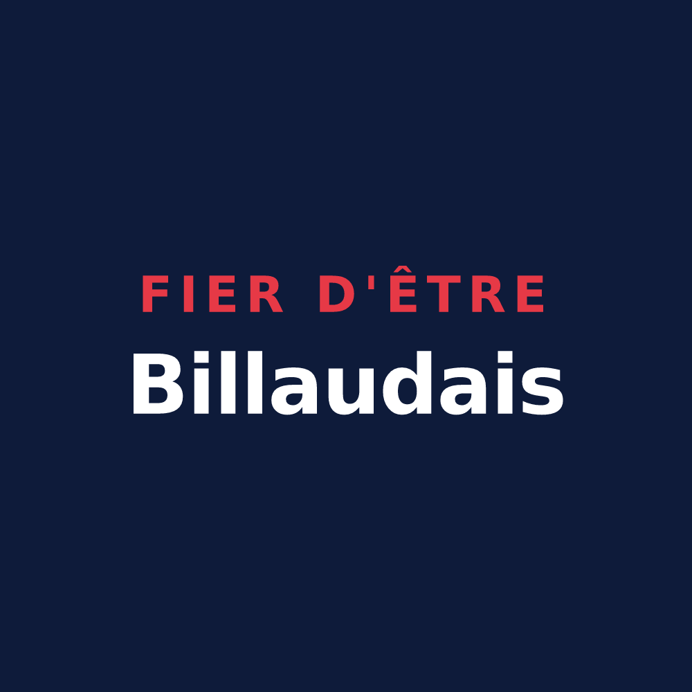 T-shirt « Fier d'être Billaudais » — design pour Les Billaux